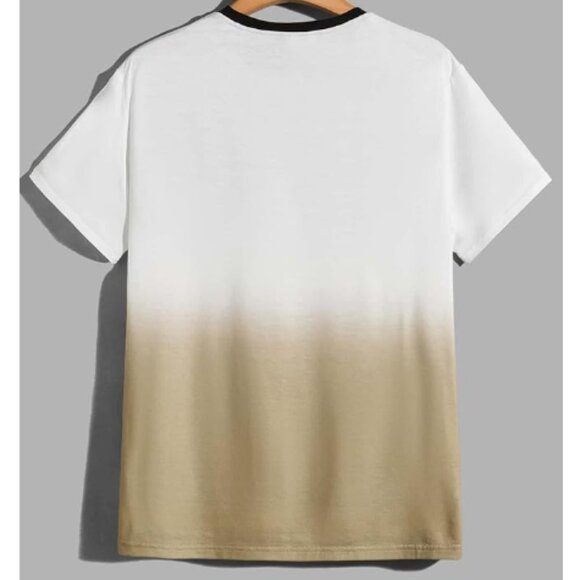 Brandy Melville Long Scoop Neck Soft Flowy Tee Shirt Olive Green Ombré XXL - Picture 12 of 12